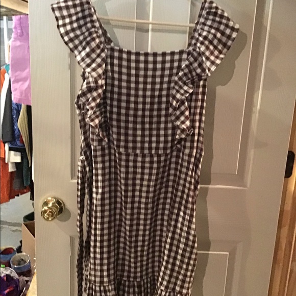Dresses Top Shop Nwt Briwn Plaid Dress 2 Adorable Poshmark